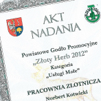 Akt Nadania - Złoty Herb 2012